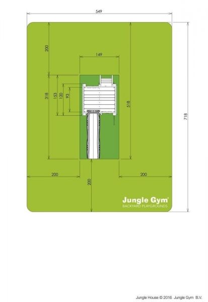 Jungle Gym House kerti játszótér