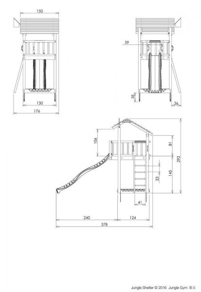 Jungle Gym Shelter kerti játszótér